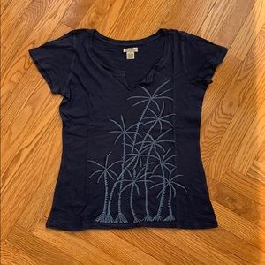 Lucky Brand Palm Tree Navy T-Shirt